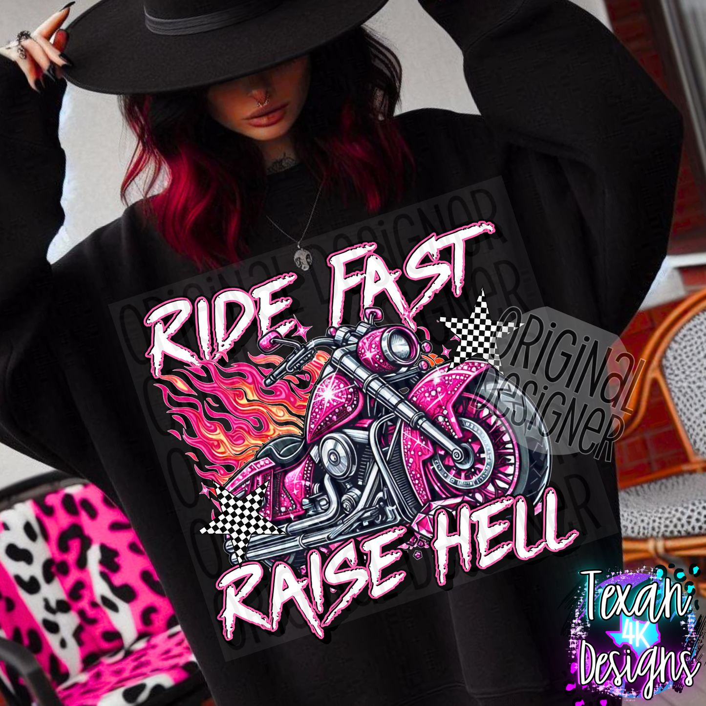 ride fast raise hell - DIGITAL PNG