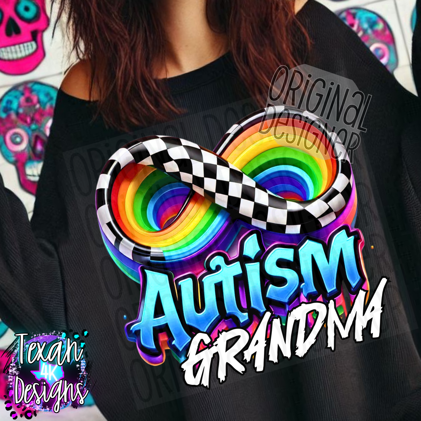 autism grandma - DIGITAL PNG