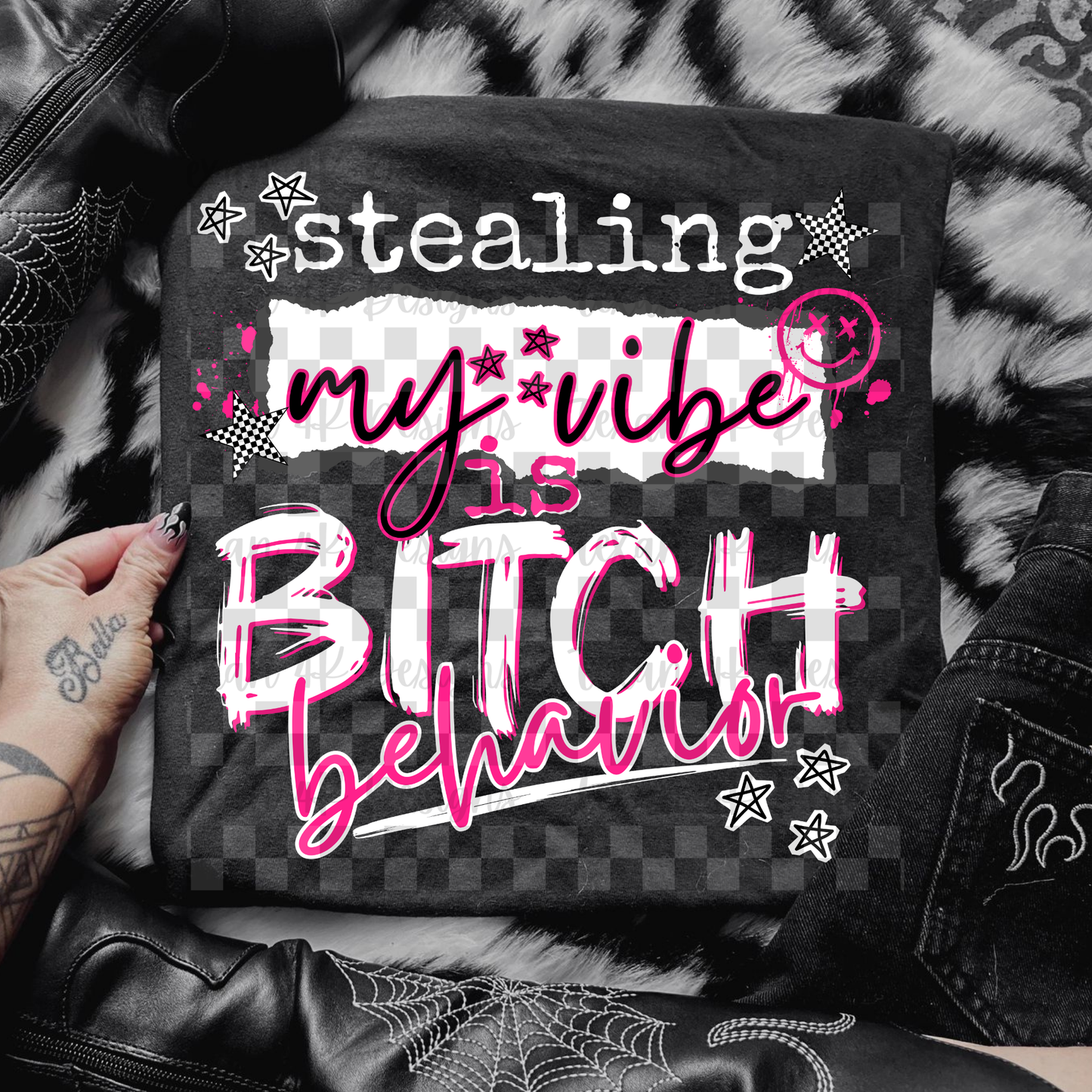 stealing my vibe - 2 DIGITAL PNG