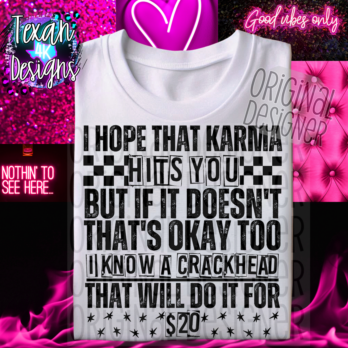 i hope that karma hits you - 2 DIGITAL PNG