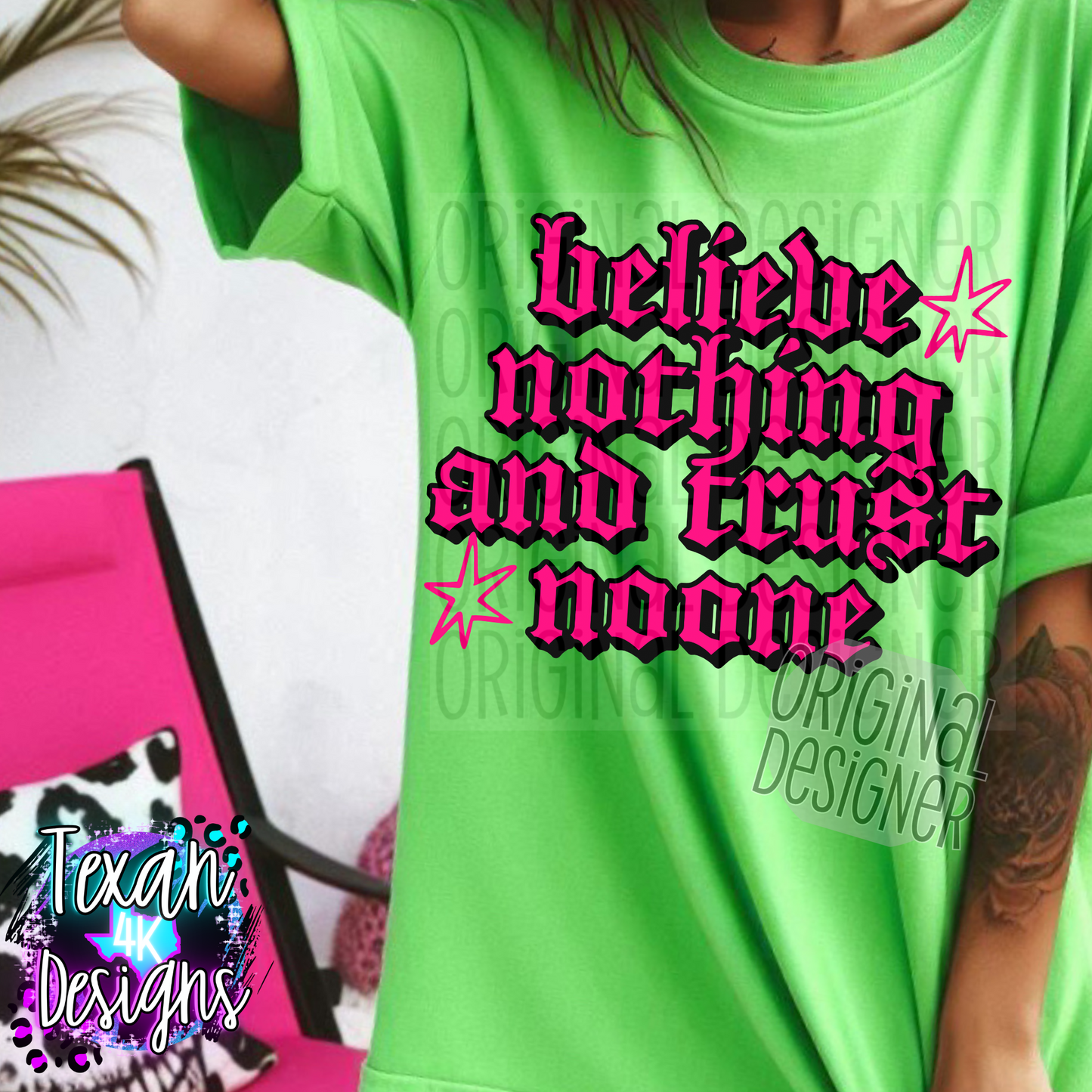 believe nothing - 4 DIGITAL PNG