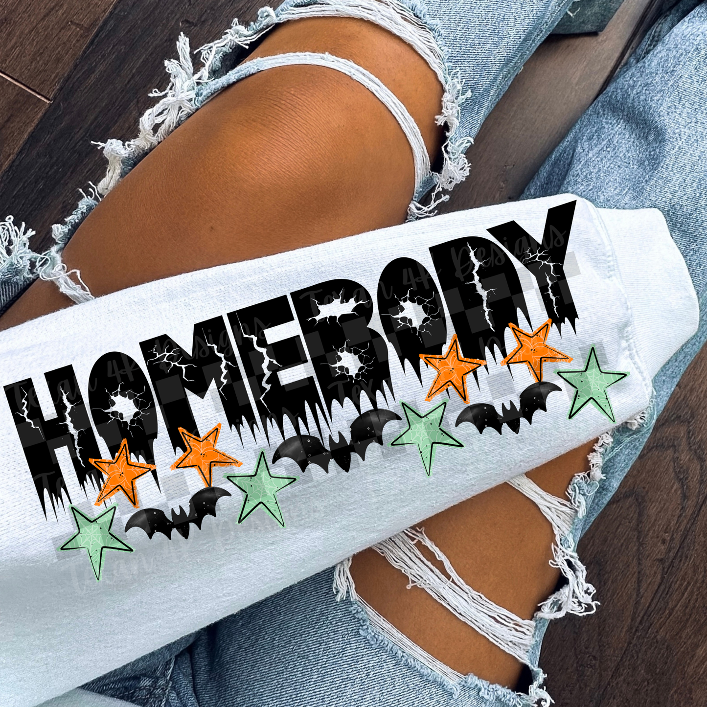 home is where them F ain't w/ sleeve (halloween) - 2 DIGITAL PNG