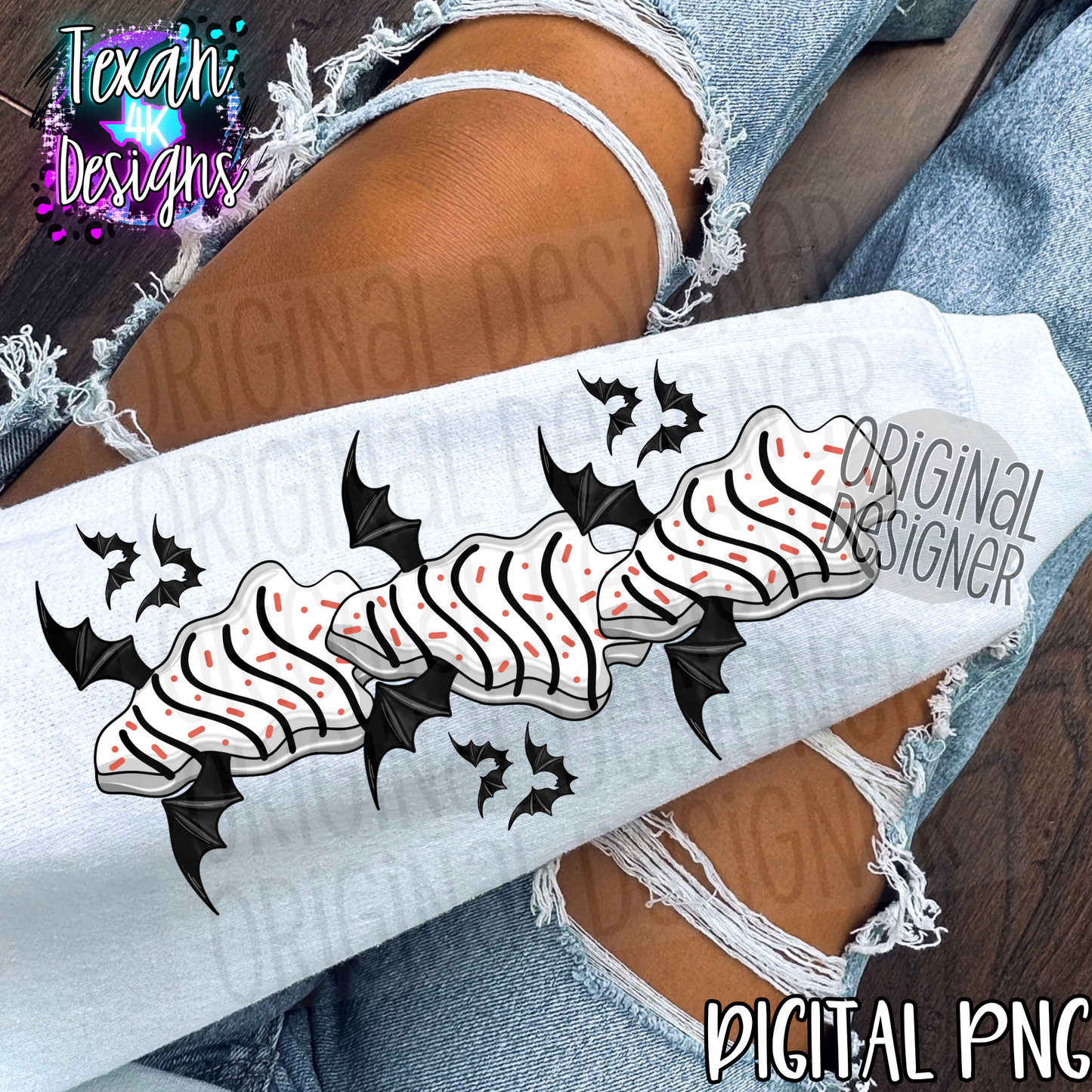 bat christmas tree sleeve - DIGITAL PNG