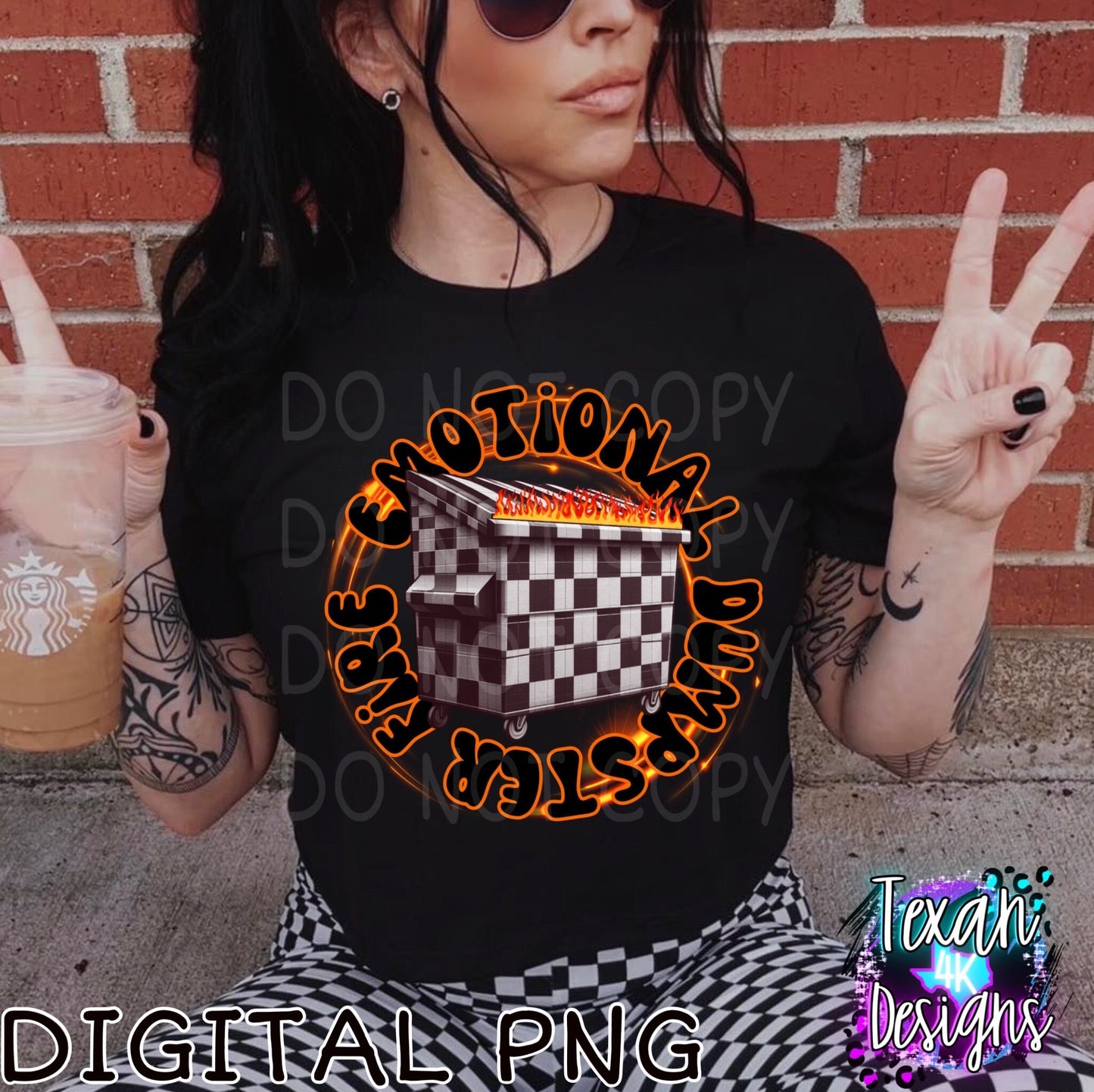 emotional dumpster fire - DIGITAL PNG
