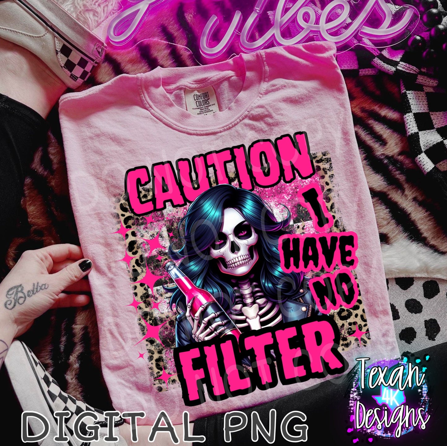 caution i have no filter - DIGITAL PNG