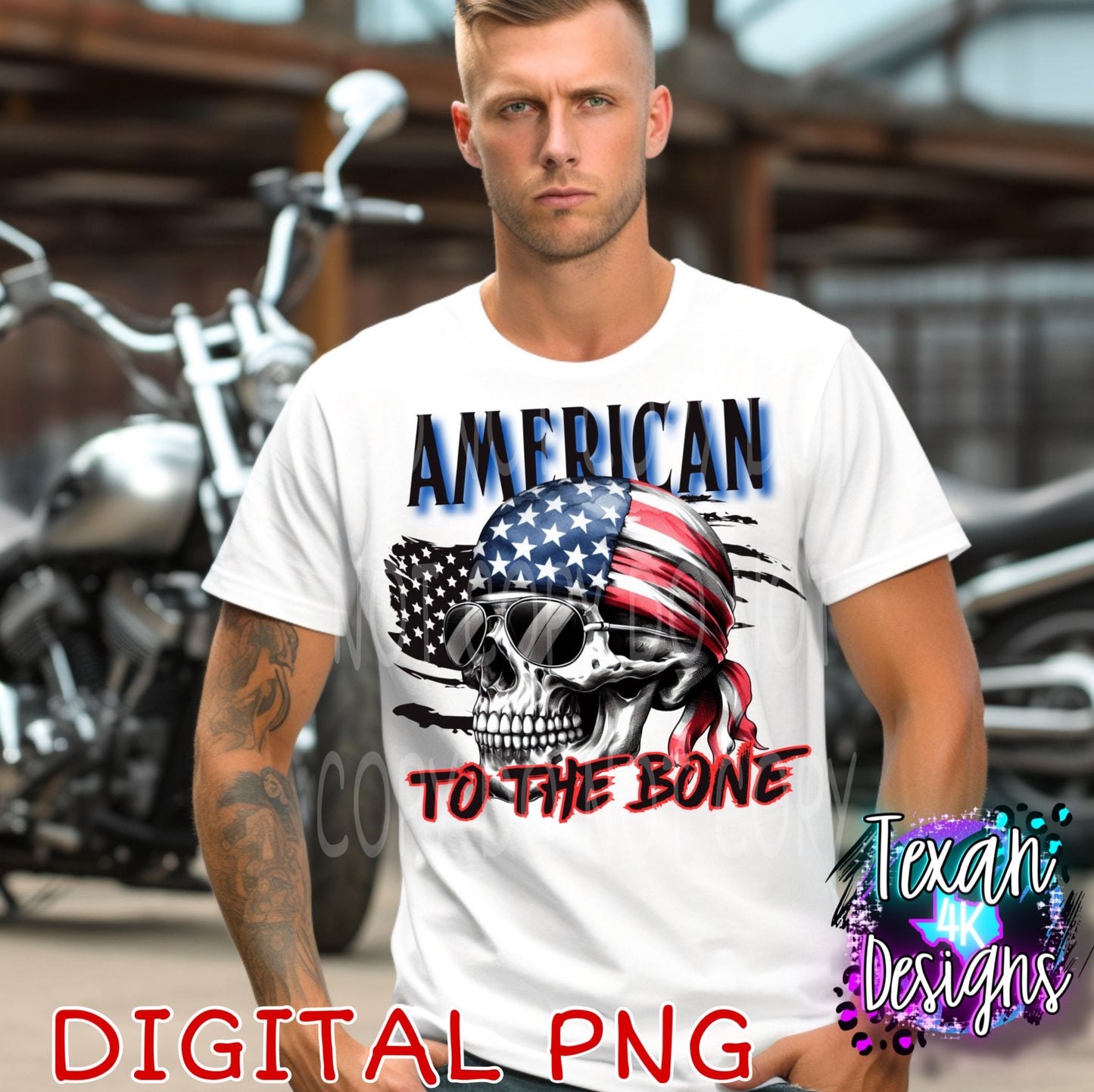american to the bone - DIGITAL PNG