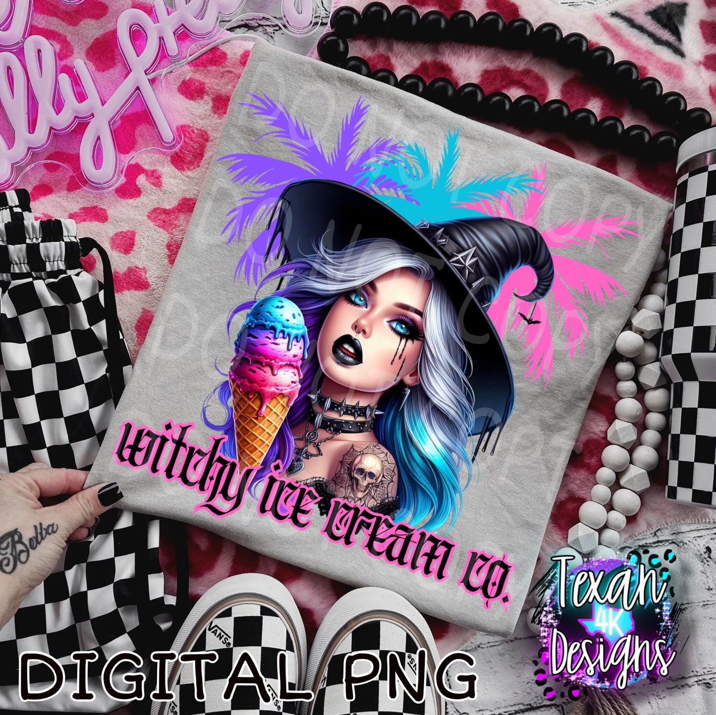 witchy ice cream co.- DIGITAL PNG