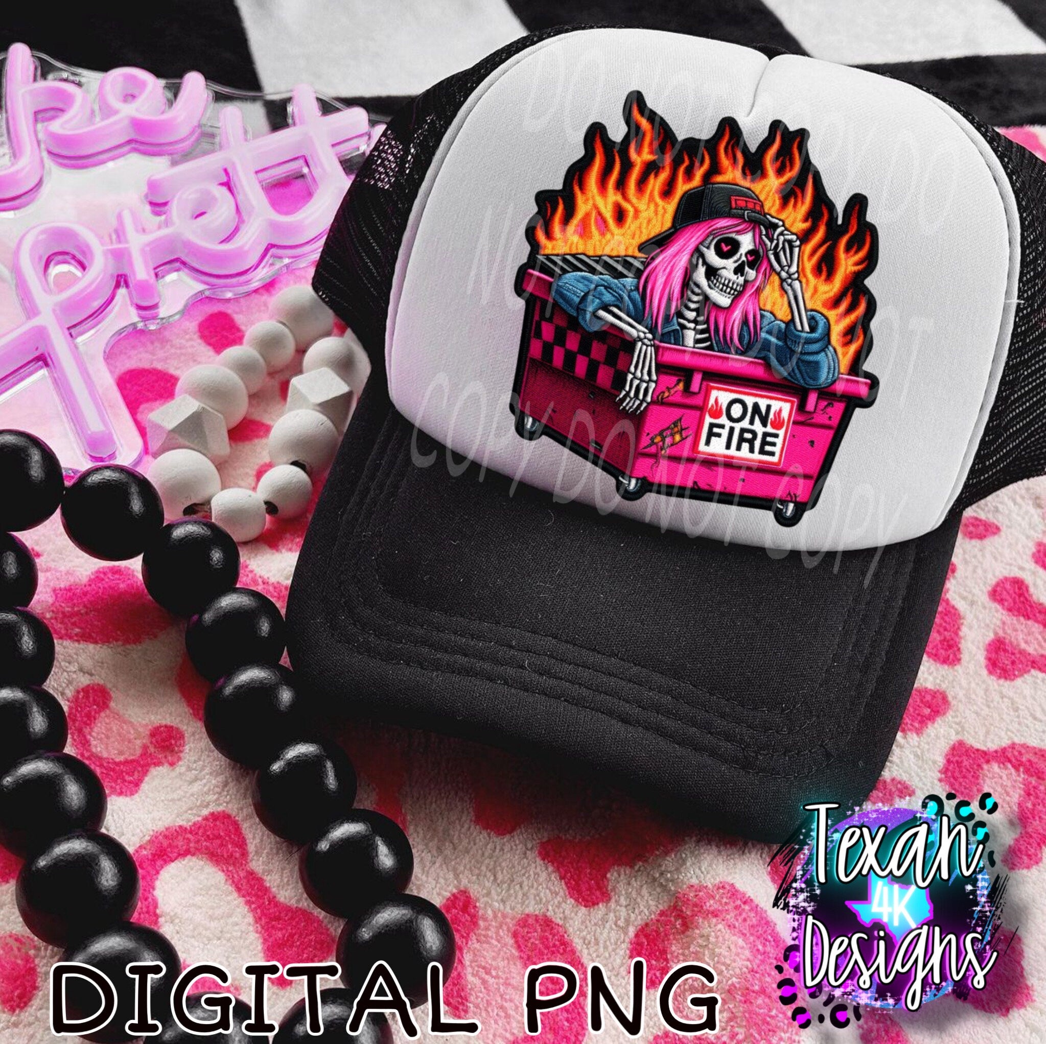 on fire - DIGITAL PNG – Texan 4K Designs