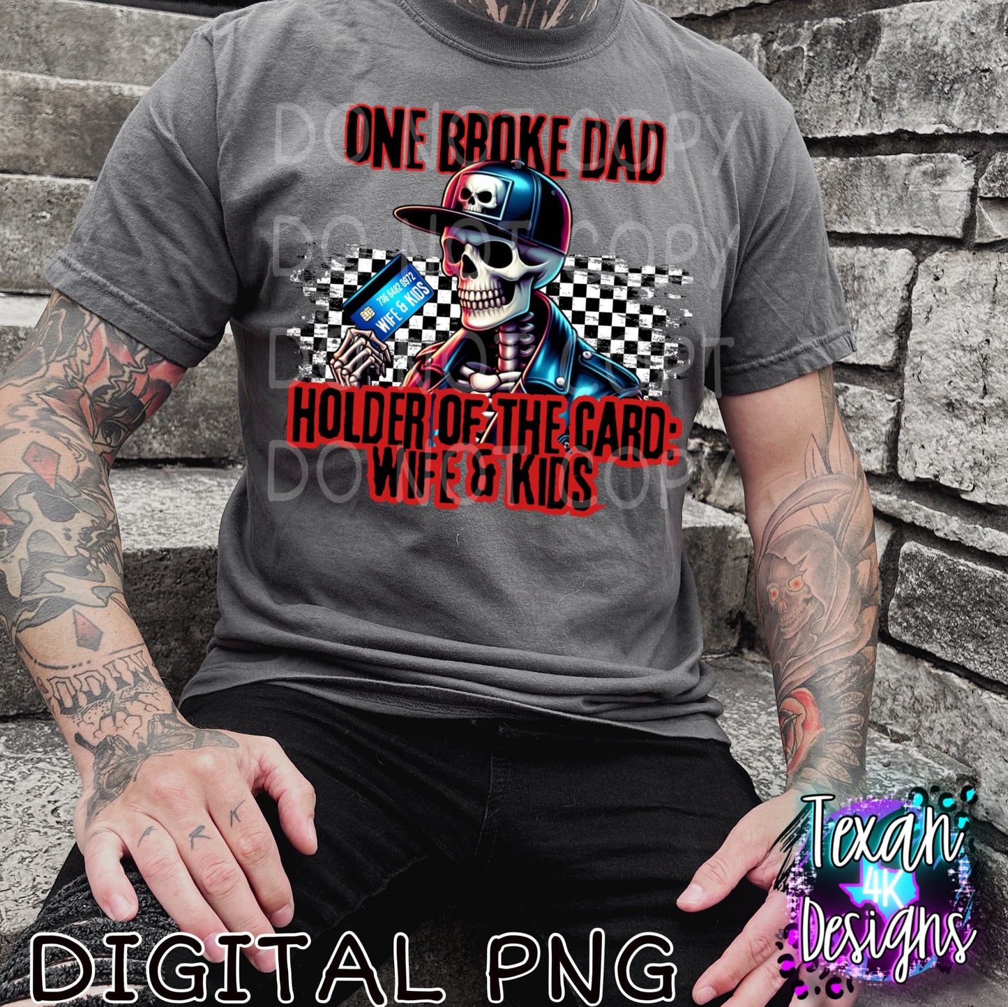 one broke dad - DIGITAL PNG