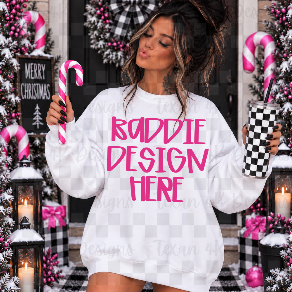 white sweatshirts , mock up