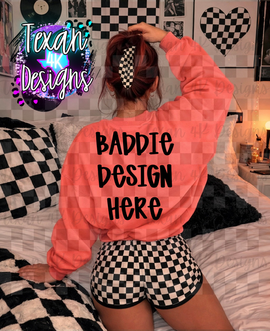 CC watermelon back sweatshirt , mock up