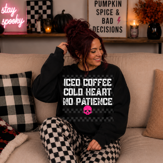 iced coffee cold heart -  2 DIGITAL PNG