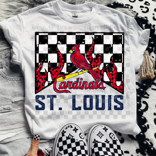 M leopard flames st. louis -  DIGITAL PNG