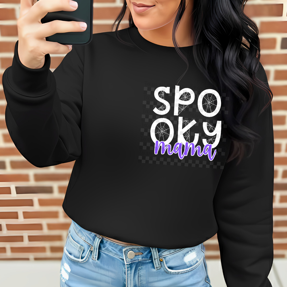 spooky mama big back w/ pocket -  4 DIGITAL PNG