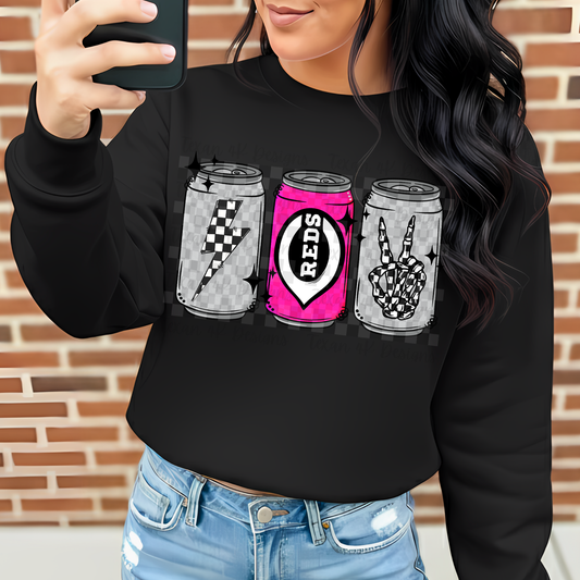 checkered cans reds (no name) - DIGITAL PNG
