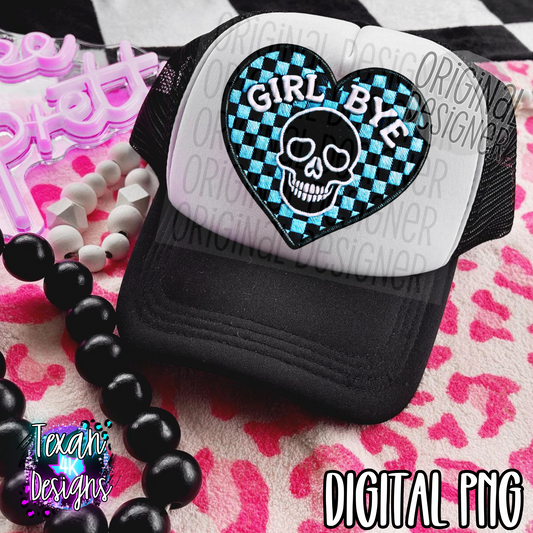 girl bye patch  - DIGITAL PNG