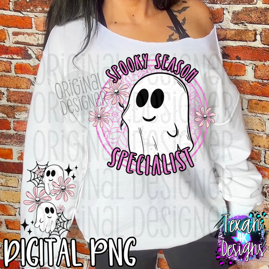 spooky season specialist w/ sleeve- DIGITAL PNG