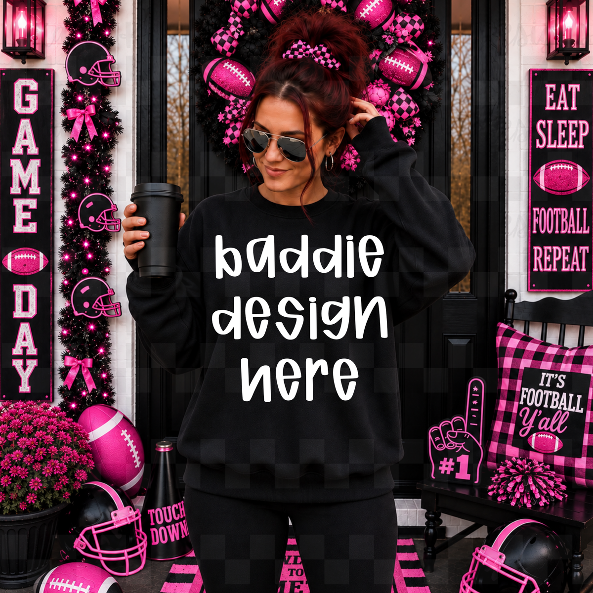 black sweatshirts , mock up
