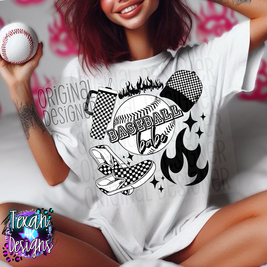 baseball babe - DIGITAL PNG