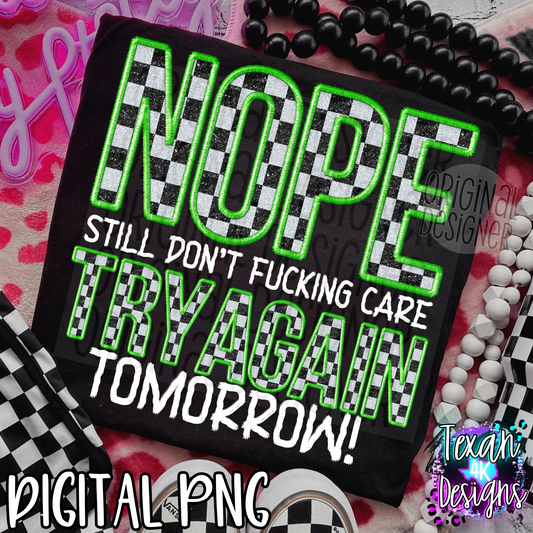 nope still dont F care try again tomorrow - 2 DIGITAL PNG