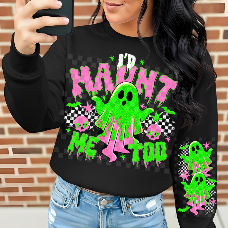 i'd haunt me too w/ sleeve -  2 DIGITAL PNG