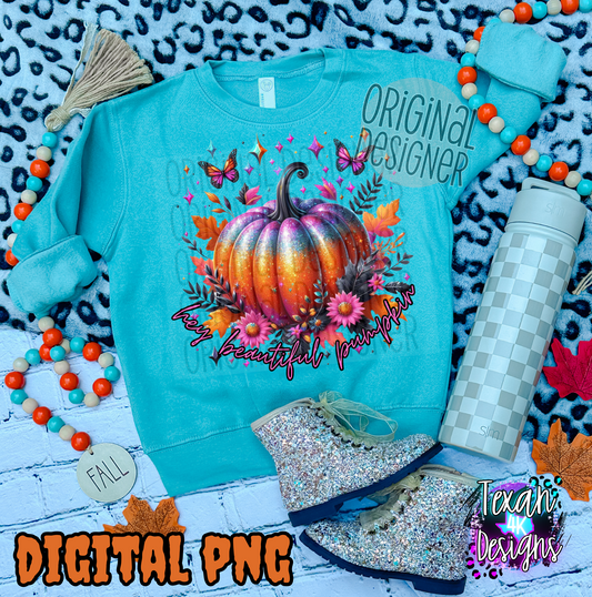 hey beautiful pumpkin - DIGITAL PNG