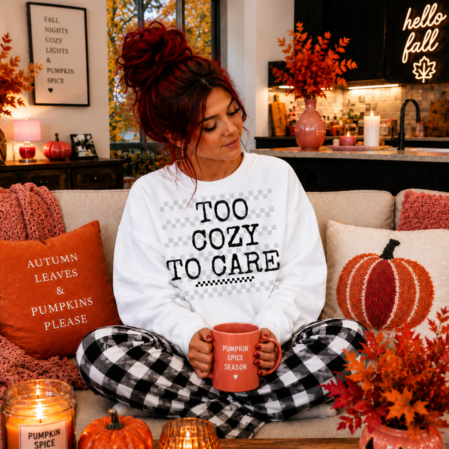 too cozy to care -  2 DIGITAL PNG