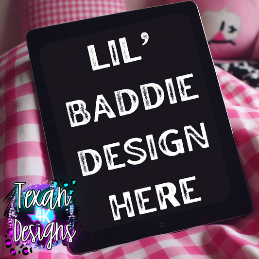 kid ipad mock , toddler, pink checkered, edgy, spooky, flatlay mock up