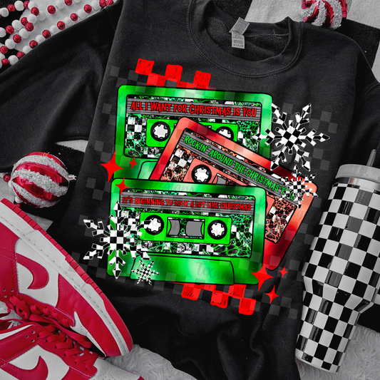 christmas mix tapes - DIGITAL PNG