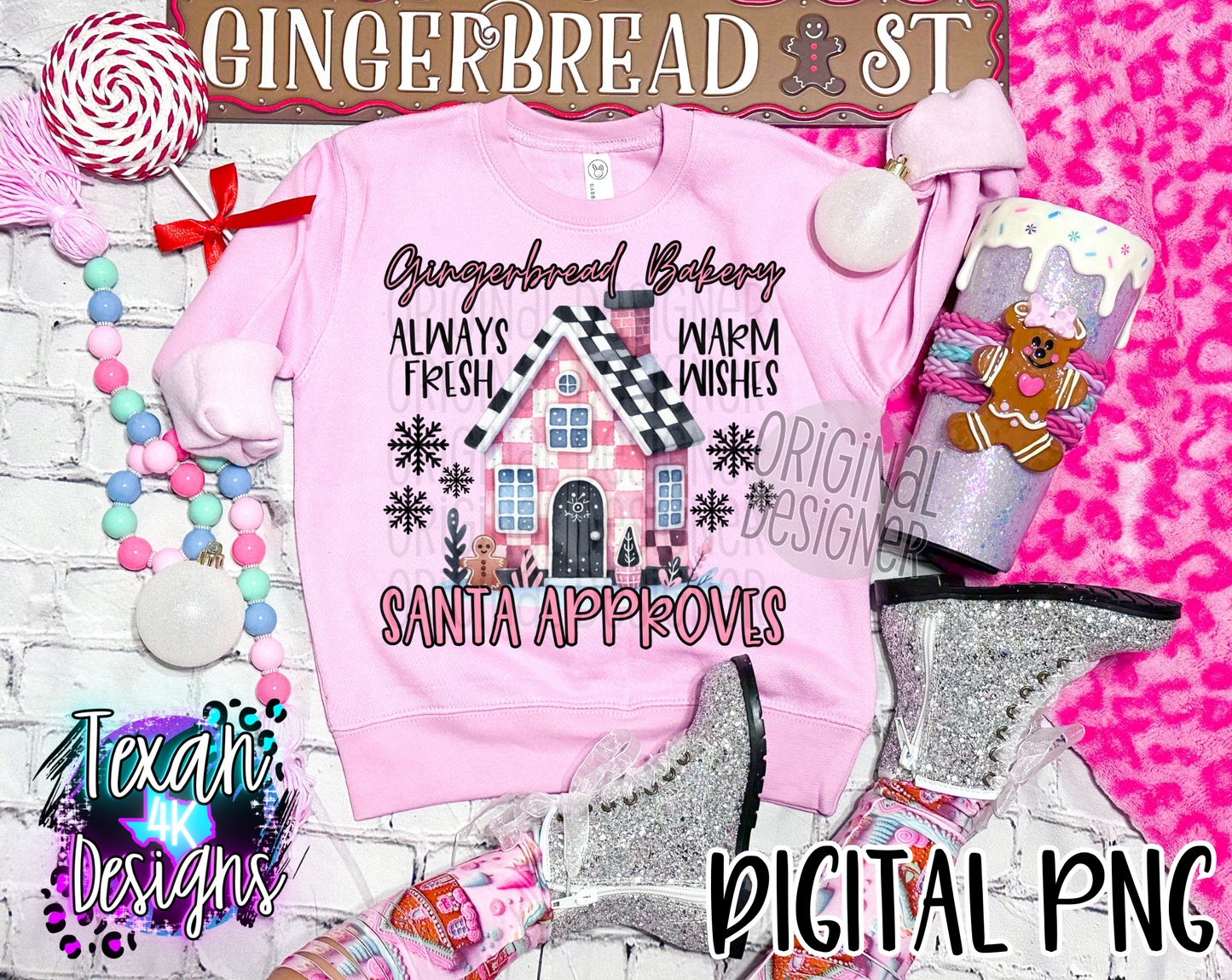 gingerbread bakery girl edition - DIGITAL PNG