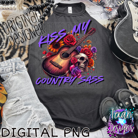 kiss my country sass - DIGITAL PNG