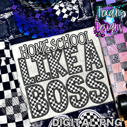 homeschool grade like a boss boy edition - DIGITAL PNG