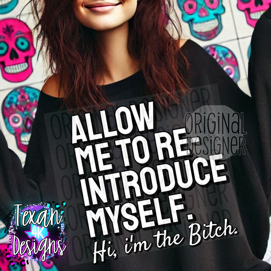 allow me to re introduce myself - 2 DIGITAL PNG