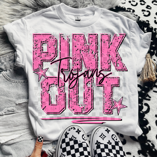 PINK OUT TROJANS (no flame) - digital png