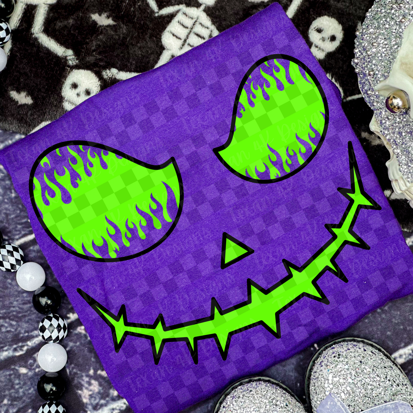 flame jack-o-lanter face - 3 DIGITAL PNG
