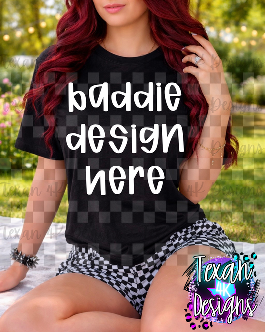 black shirt , mock up