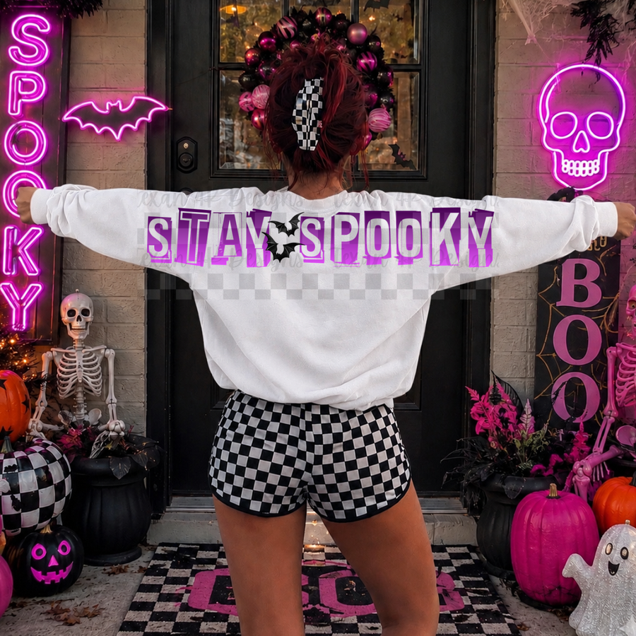 stay spooky big back w/ pocket -  2 DIGITAL PNG