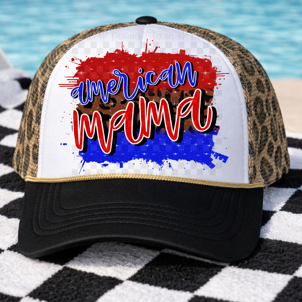 american mama leopard - DIGITAL PNG