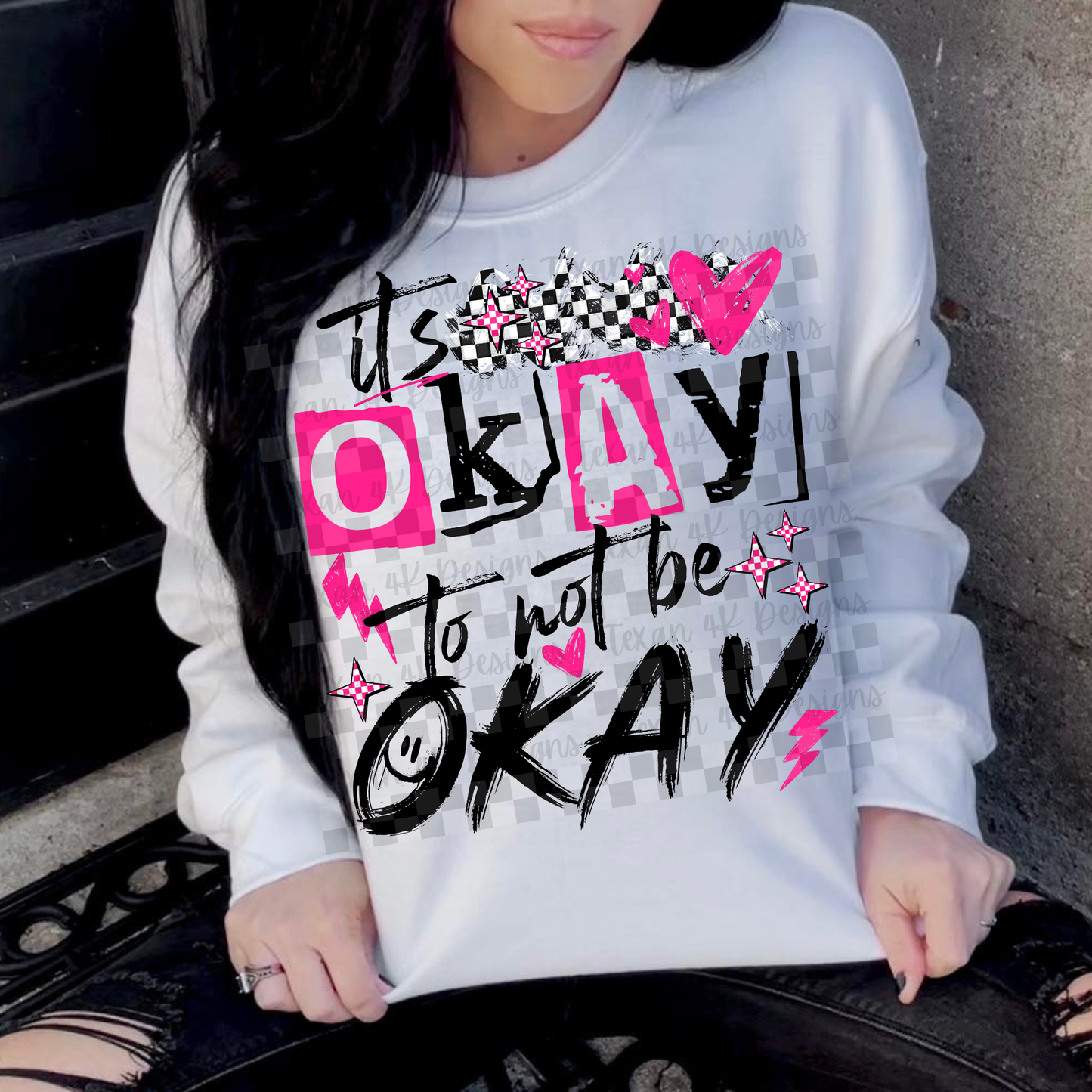 it's okay to not be okay - 2 DIGITAL PNG
