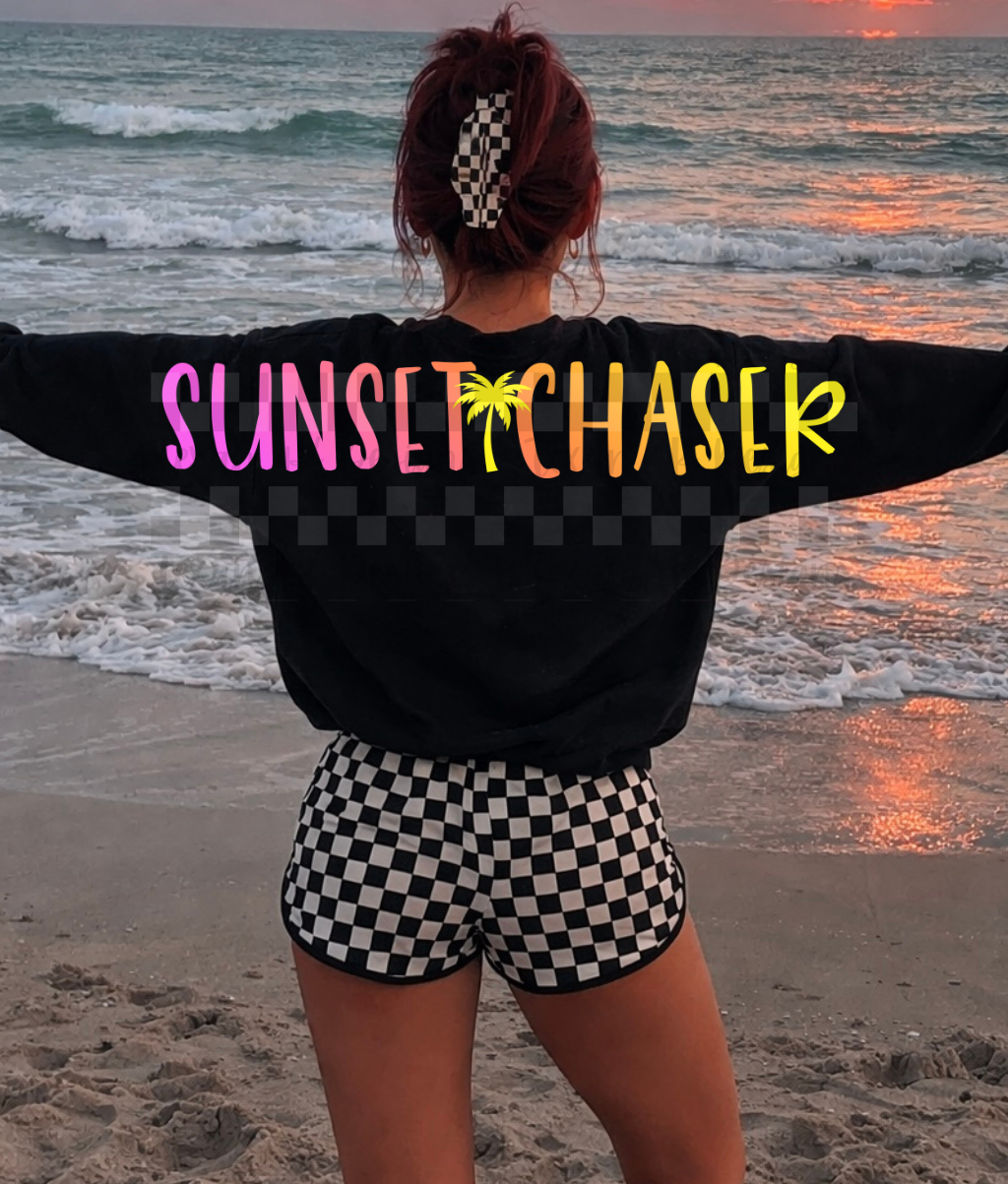 sunset chaser BIG BaCK -  DIGITAL PNG