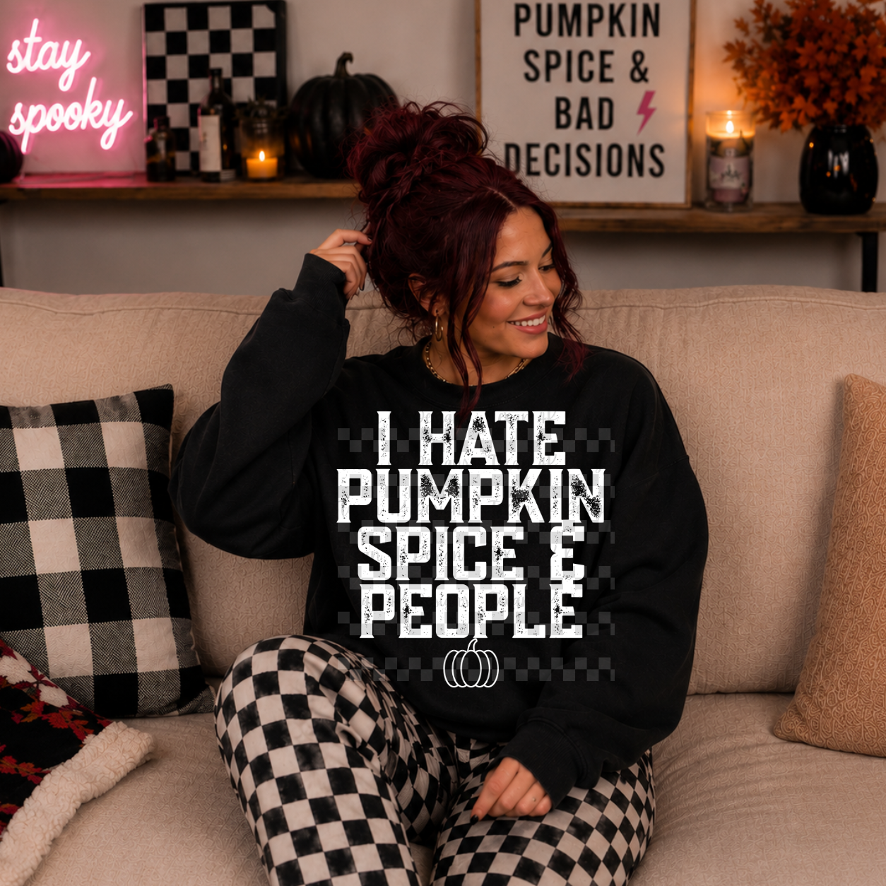 i hate pumpkin spice & people -  2 DIGITAL PNG