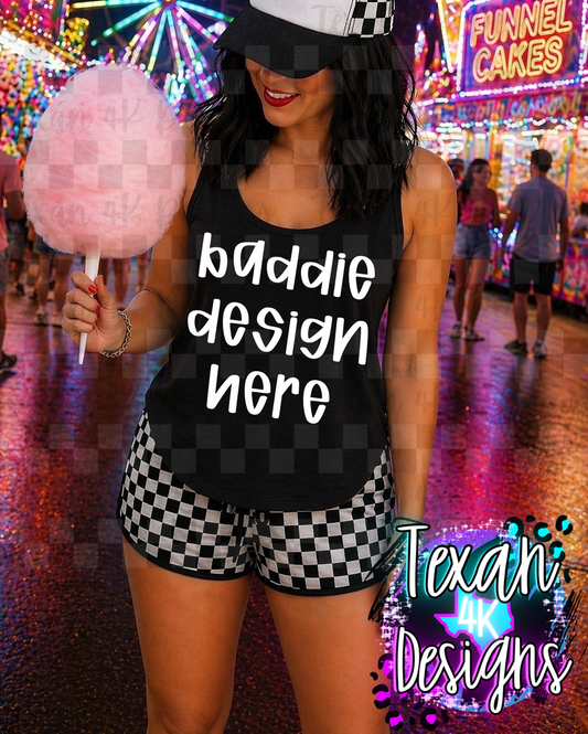 black tank shirt , mock up