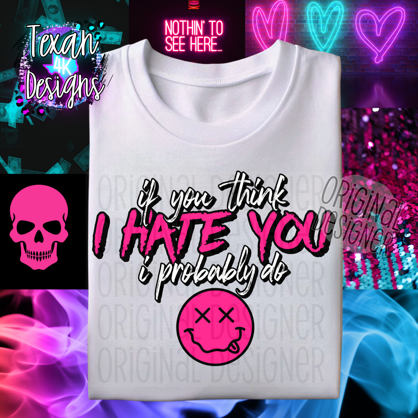 if you think i hate you - 2 DIGITAL PNG