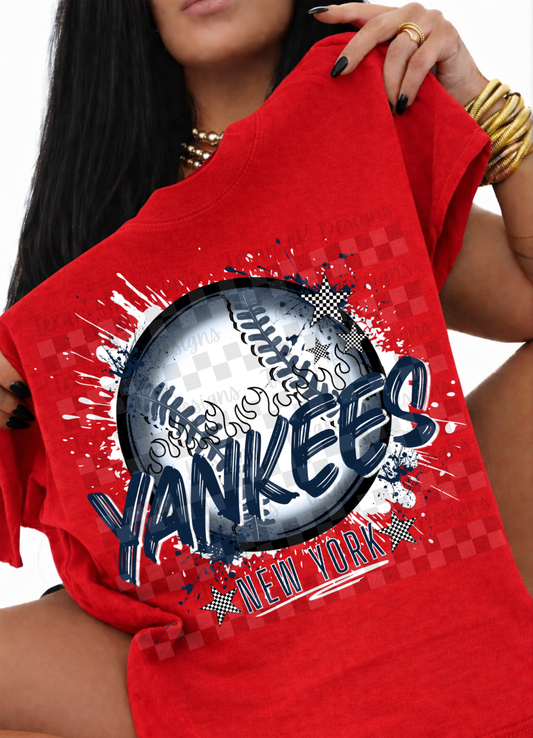 splatter NY Y-  DIGITAL PNG