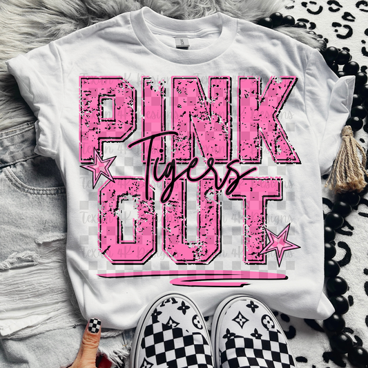 PINK OUT TIGERS (no flame) - digital png