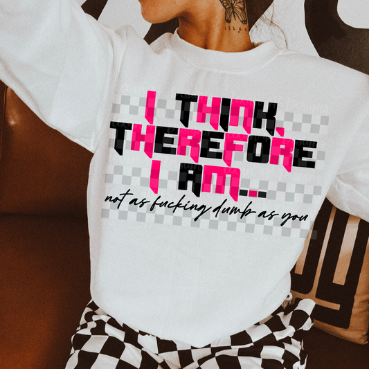 i think therefore i am - 2 DIGITAL PNG