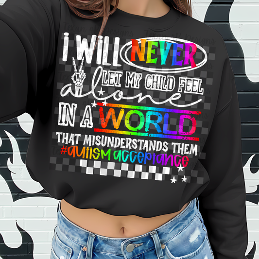 i will never let my child (autism) -2  DIGITAL PNG