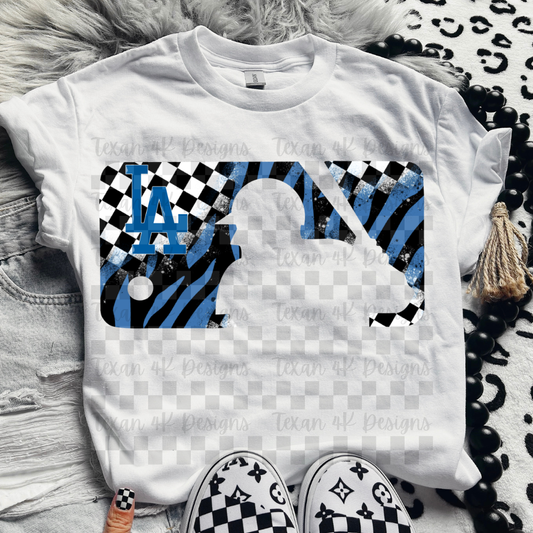 checkered zebra D - DIGITAL PNG