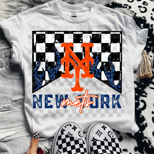 M leopard flames new york -  DIGITAL PNG