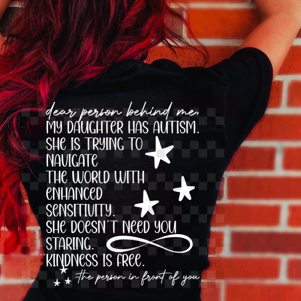 to the person behind me (daughter autism) - 2 DIGITAL PNG